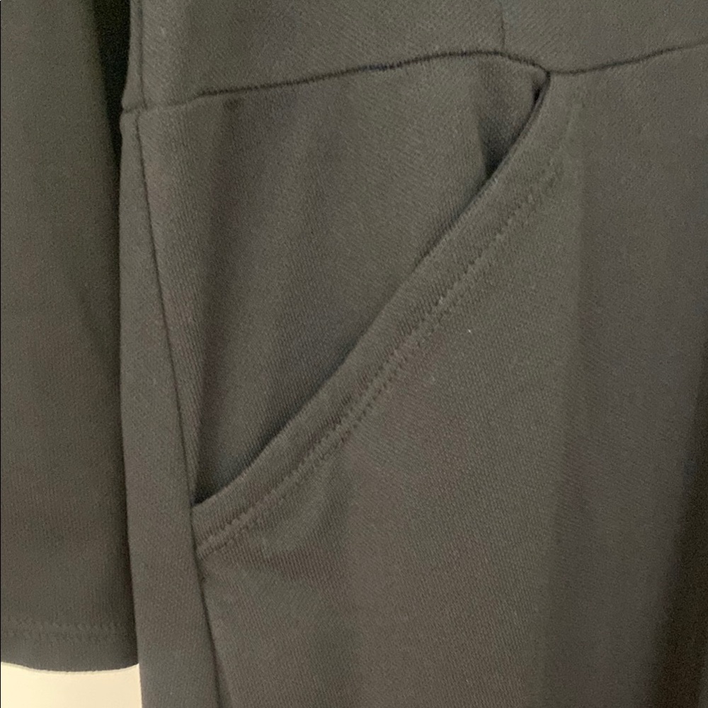 Lilly Pulitzer Black Long Sleeve Notched Collar luxletic Dress L - Picture 2 of 8